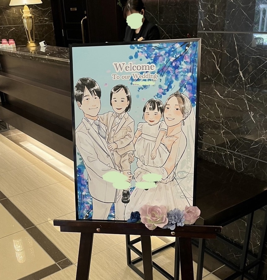 結婚式の似顔絵ウェルカムボード描きます 前撮りしてなくても大丈夫！好きな衣装や表情にチェンジ♪ イメージ9