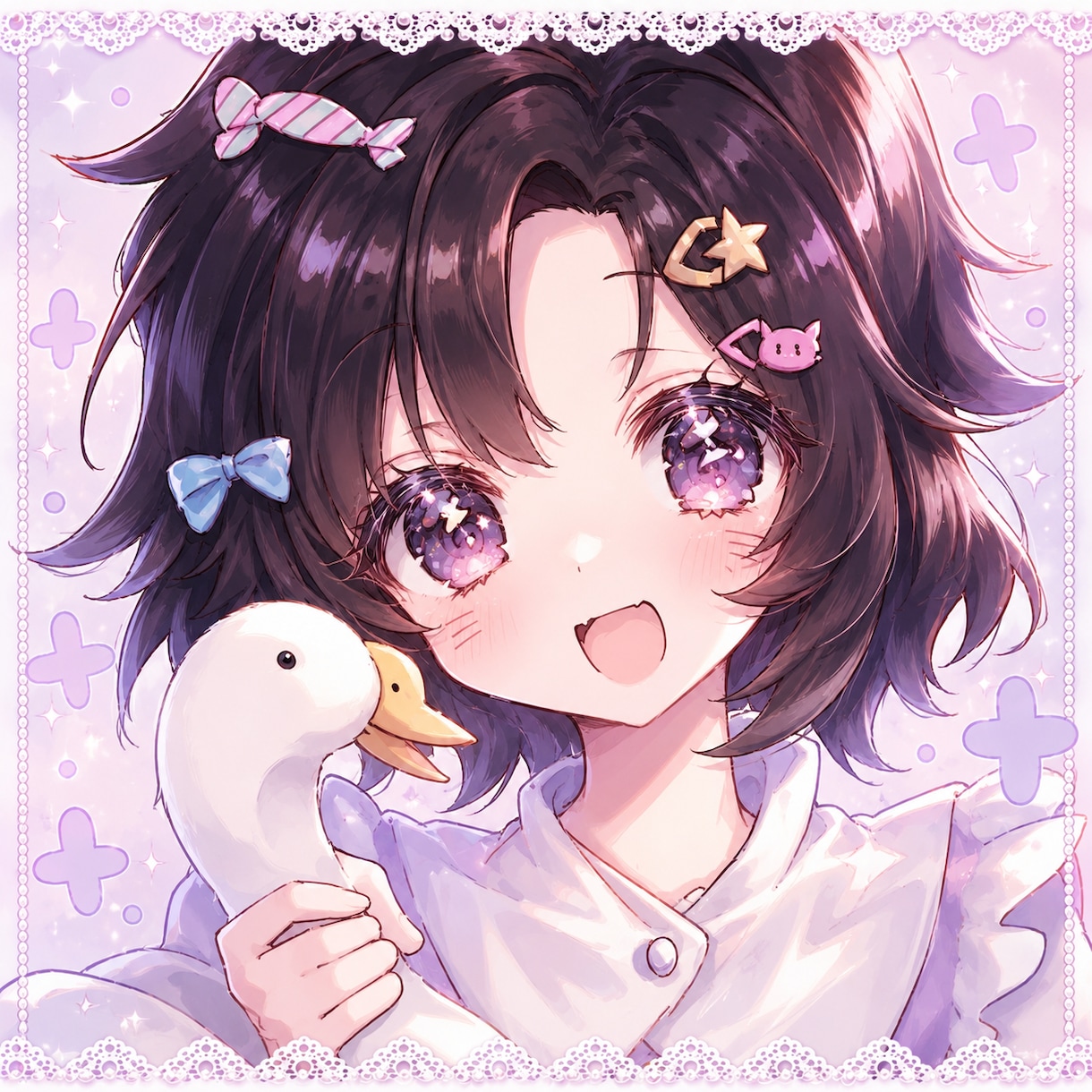 SNSアイコンイラストを制作します かわいい少女系・漫画風イラストに対応 イメージ4