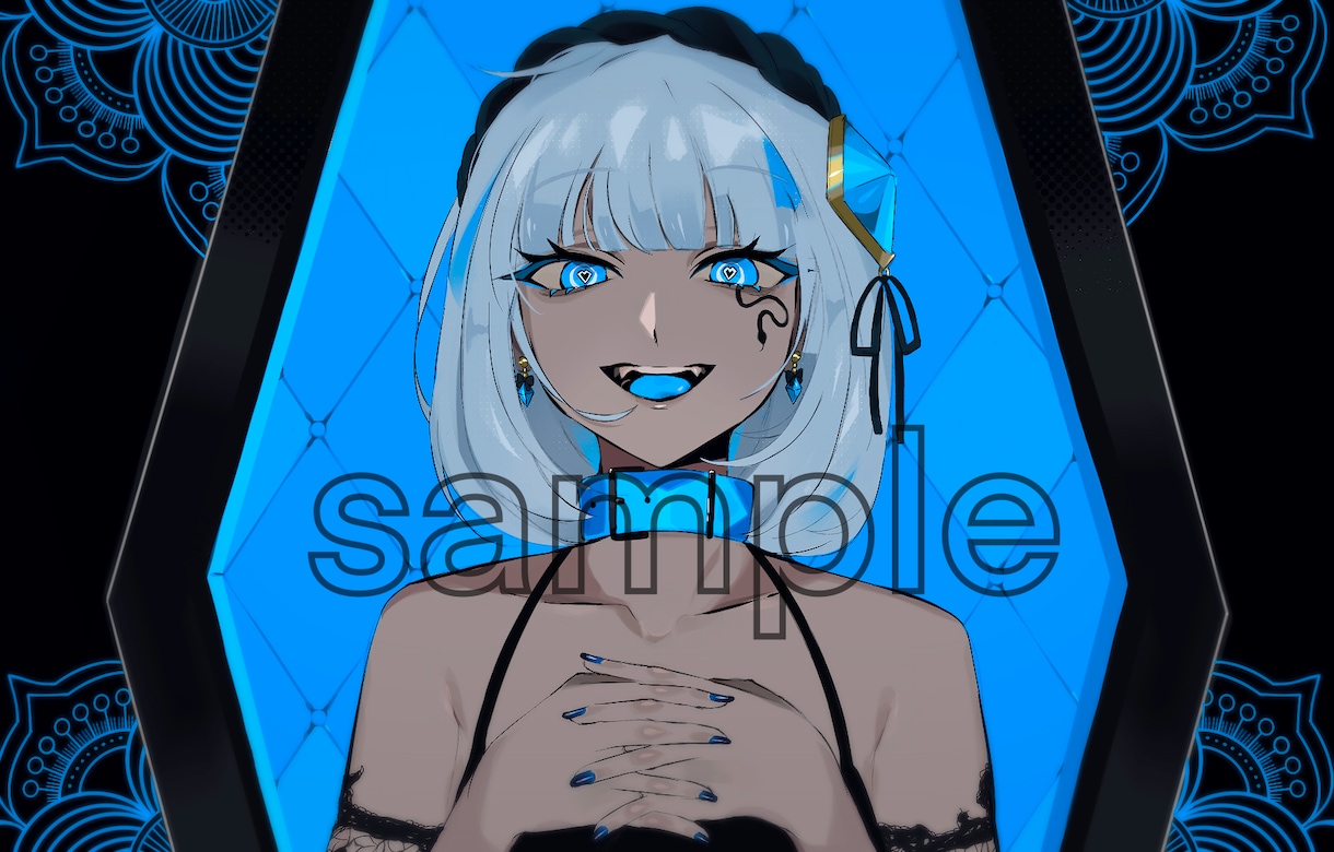歌ってみた動画、ボーカロイド楽曲のサムネ描きます YouTubeの歌ってみた動画などに使えるイラストです！ イメージ4