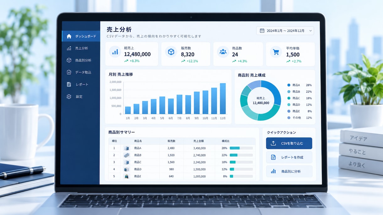 2つのCSVを照合して差分を抽出します 注文・入金・在庫データの違いを一覧化。 イメージ1