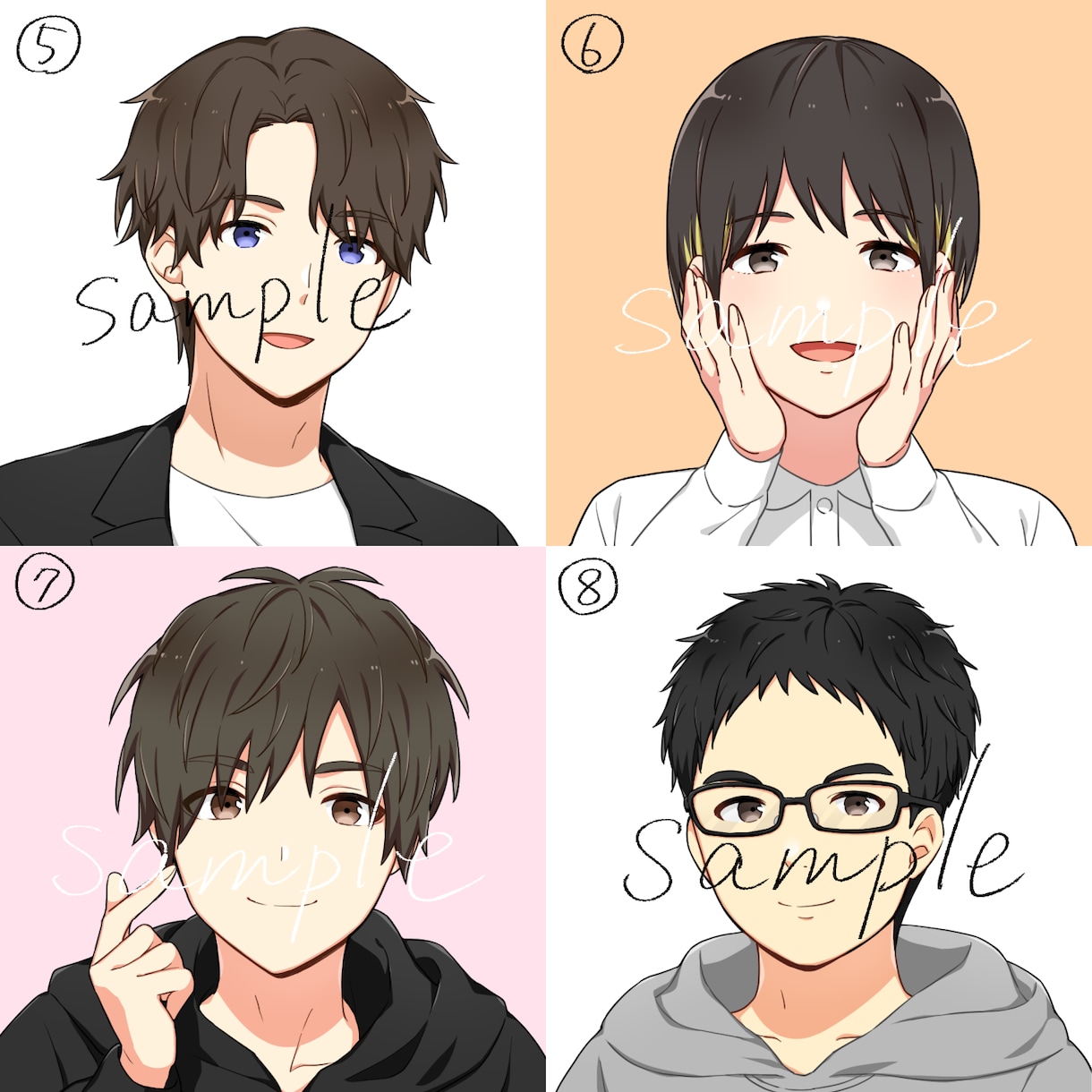 SNS用アイコン描きます 可愛い・格好いいイラストを提供致します。 イメージ2