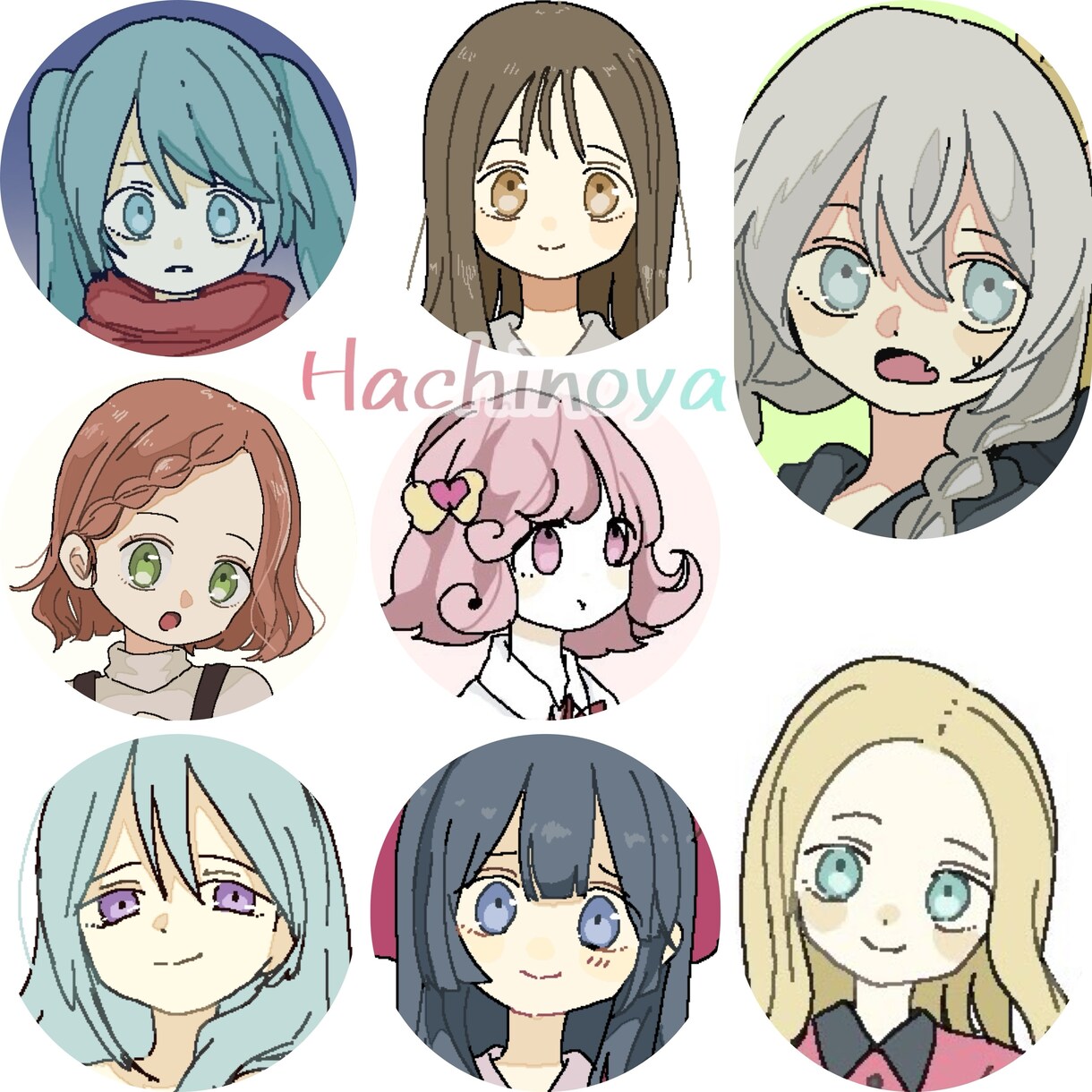 シンプルな女の子イラストかきます シンプルで可愛いアイコンを最短1日からあなたに イメージ2