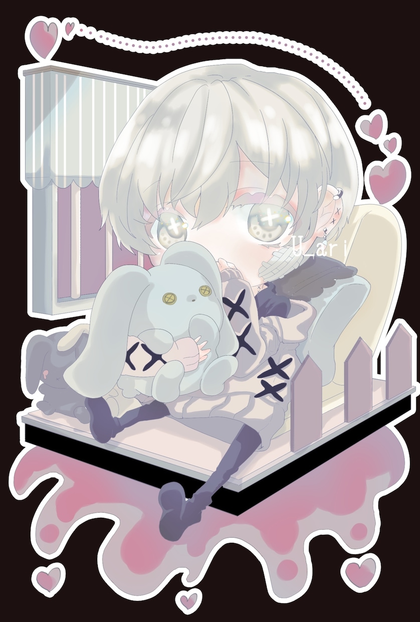 ちびキャライラスト制作します 小物とセットで！かわいいちびキャラで注目を集めましょう イメージ4