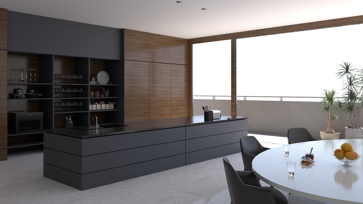 最高品質ソフトV-rayでリアルパース作ります 隈研吾事務所出身者が魅力的なパースを作成 イメージ7