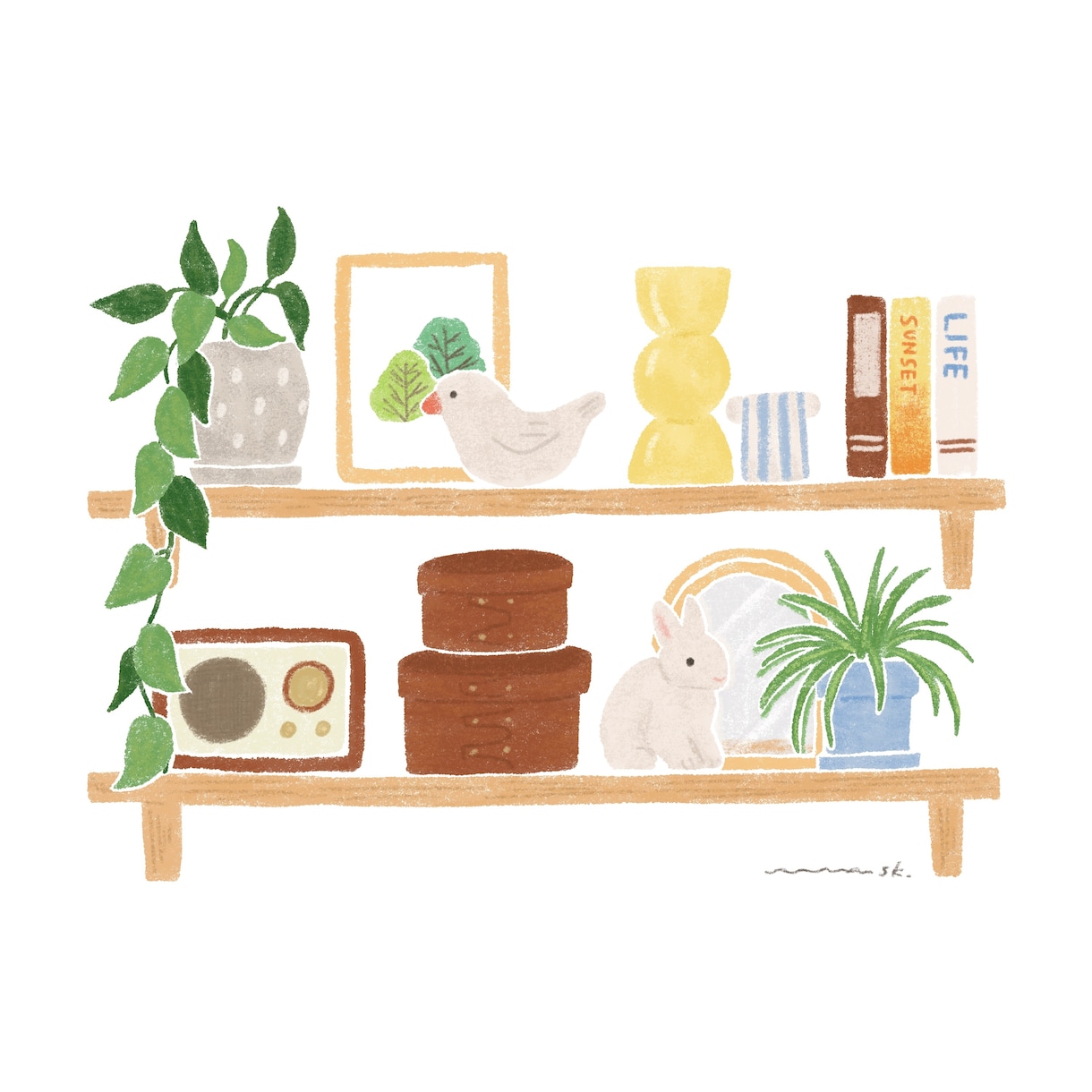 商用可！優しい雰囲気の挿絵イラスト描きます アナログ感がほっこりかわいい絵本のような風合い イメージ1
