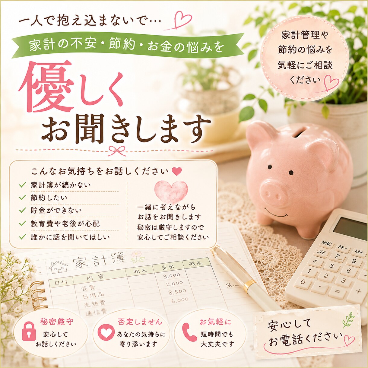 介護の悩みや愚痴、お話をゆっくりお聞きします 介護で疲れてませんか？介護経験者が寄り添います。 イメージ2
