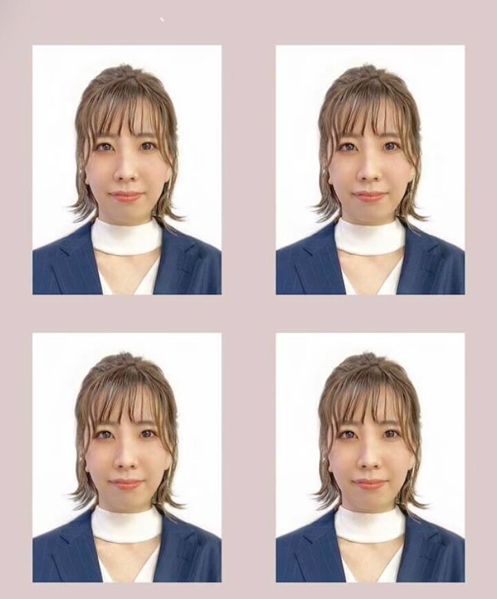スマホの写真から証明写真用データを作成いたします 履歴書、パスポート、マイナンバー等ご希望のサイズにいたします イメージ2