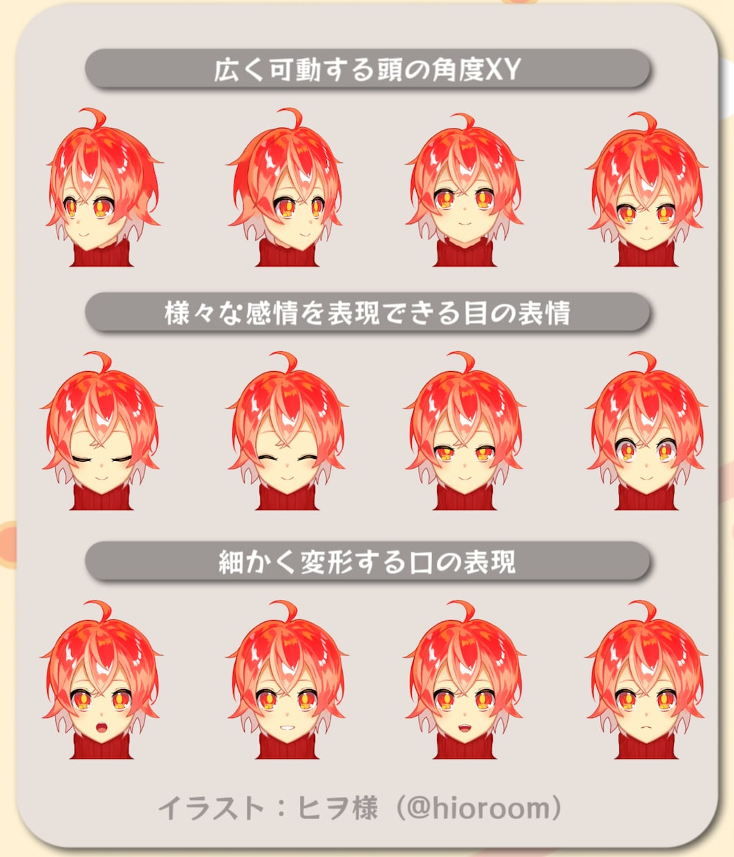 一枚絵パーツ分けから！Live2Dモデル制作します 導入まで迅速にサポート致します！ イメージ2