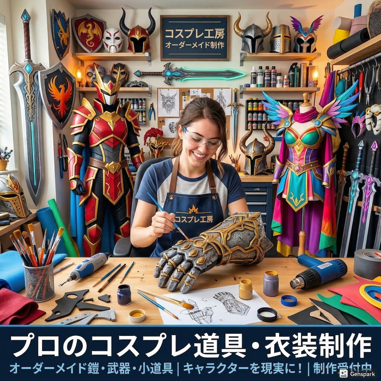 3Dプリンターでコスプレ小道具制作します デジタル造形でミリ単位の再現！軽量・高強度な装備を最短で実現 イメージ1