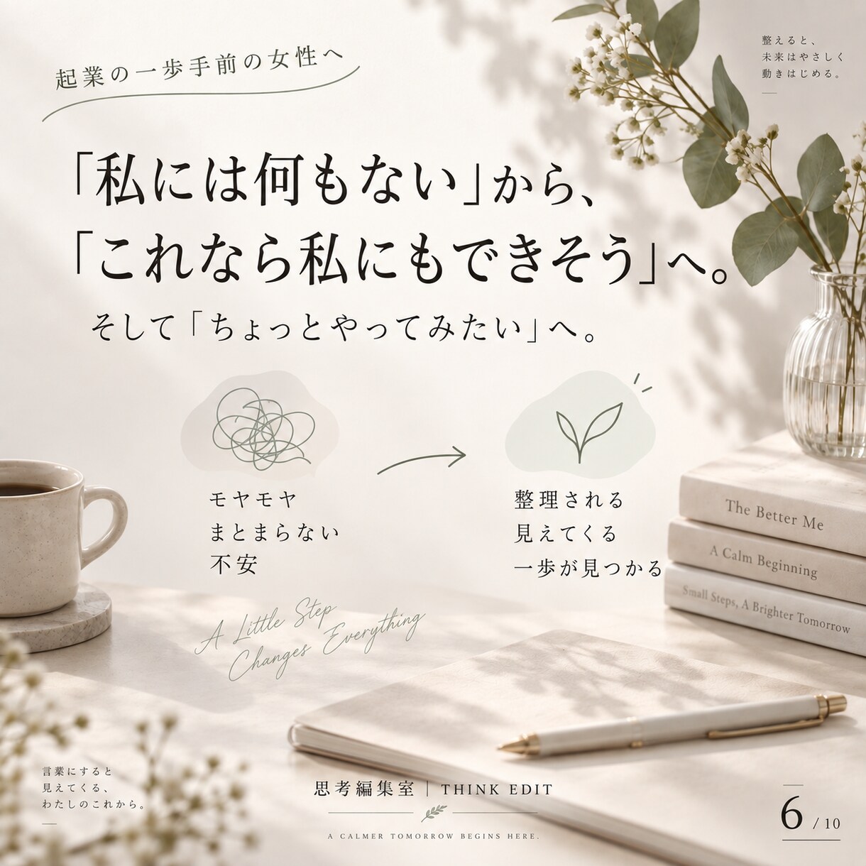 まとまらない想いを「自分の商品」に編集します まだ「何をしたいか」が決まっていなくても、商品はつくれます イメージ6