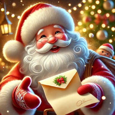 サンタクロースからの手紙を代筆作成致します お子様への素敵なクリスマスプレゼントに！ イメージ1