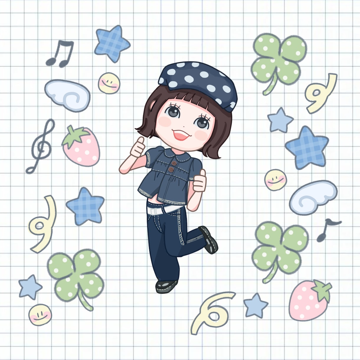 かわいい3等身の女の子イラストを描きます ファッションや美容系のイラストもお任せください イメージ4