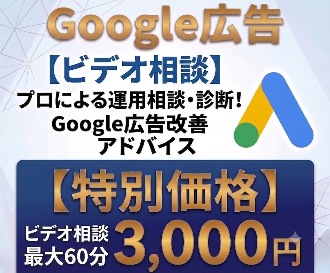 Google広告・リスティング広告アドバイスします 5000社対応・Google公式コンサルの初期設定や広告相談 イメージ1