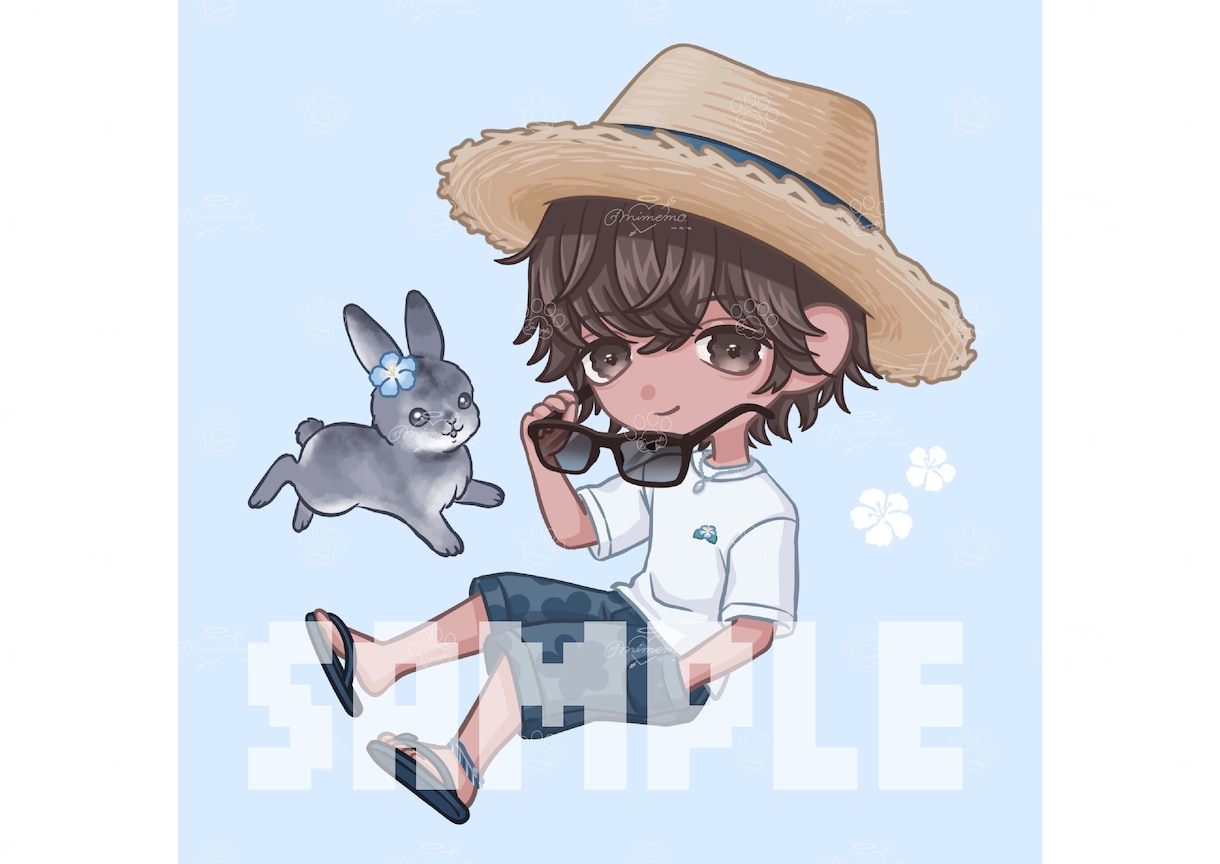 ちんまりかわいいちびキャラ制作します ゆるくて使いやすい♡グッズやスタンプなどに♩*゜ イメージ6