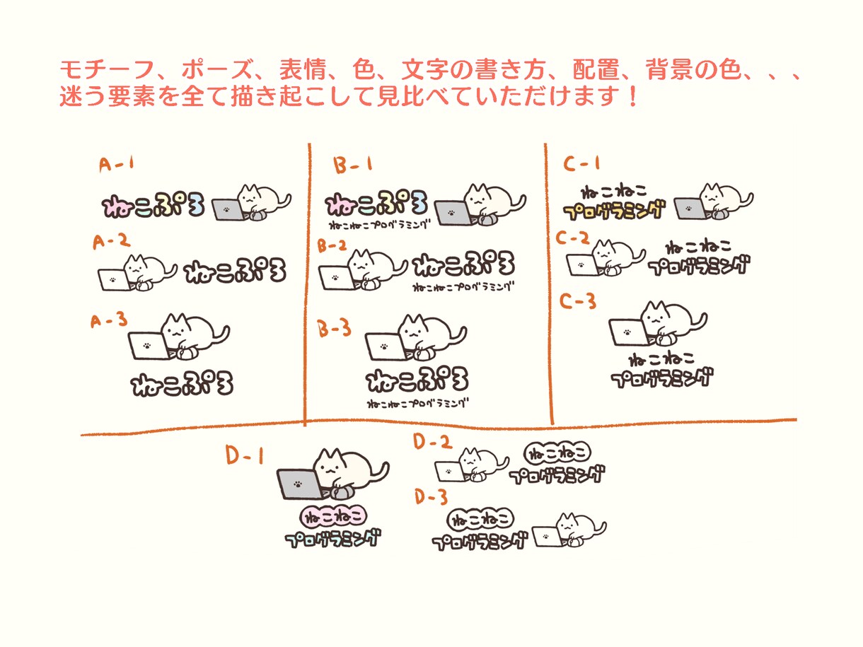 ラフ修正無制限！ゆるかわ手書きイラストロゴ作ります じっくり相談しながらロゴ×2セット制作。AIデータも込み✌︎ イメージ10