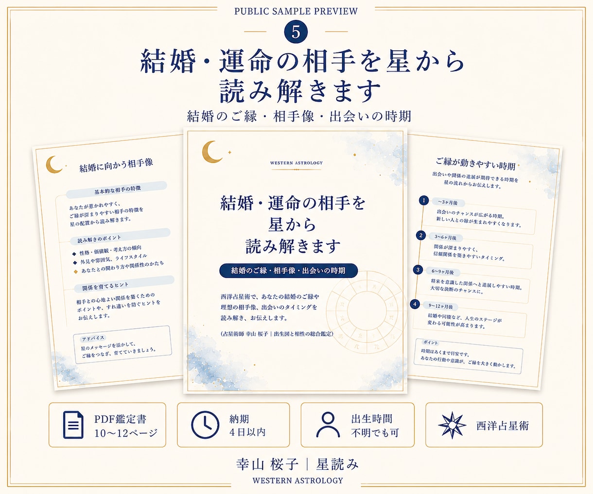 結婚・運命の相手を星から読み解きます 結婚のご縁・相手像・出会いの時期を出生図から読み解きます イメージ1