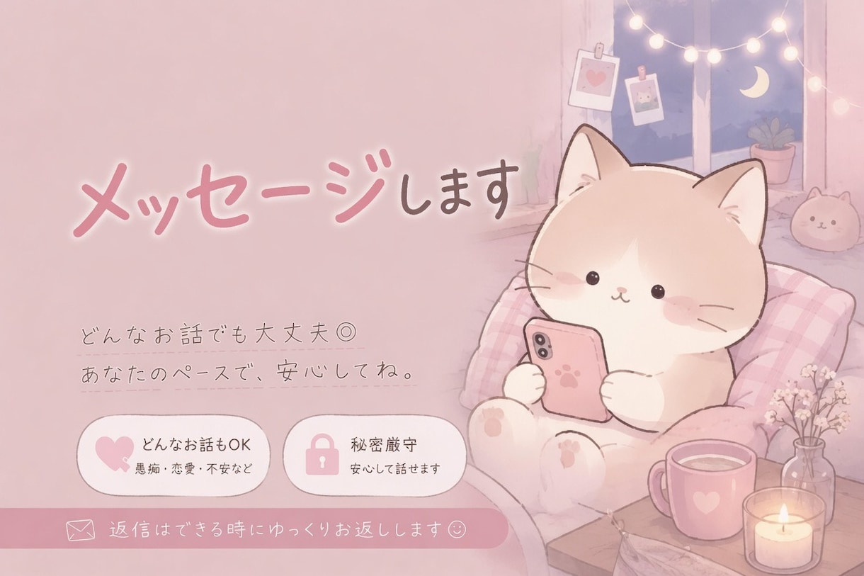 あなたの「誰かと話したい」に寄り添います AIじゃ話し足りない夜に、なんでも相談可能です！ イメージ1