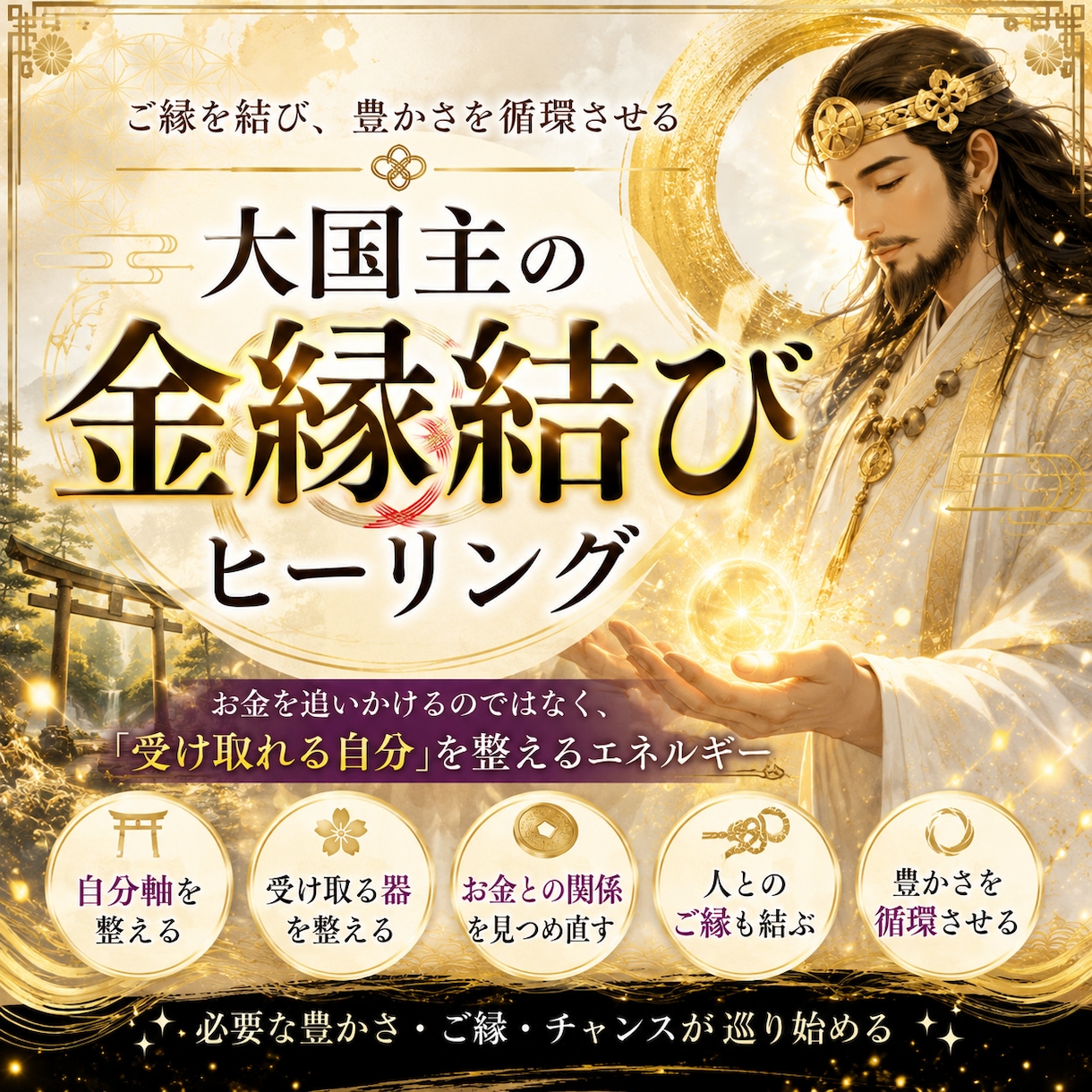 金運を追いかけず、「受け取れる自分」を整えます お金が入っても残らない…その理由見つめてみませんか？ イメージ3