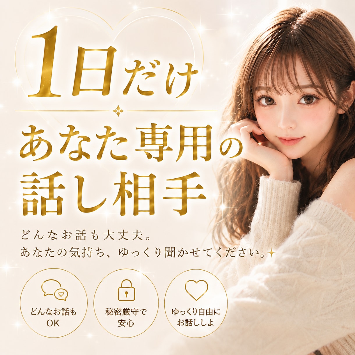 1日だけ♡あなた専用のお話し相手になります どんな内容でも♡あなた専用にしてください◡̈ イメージ2