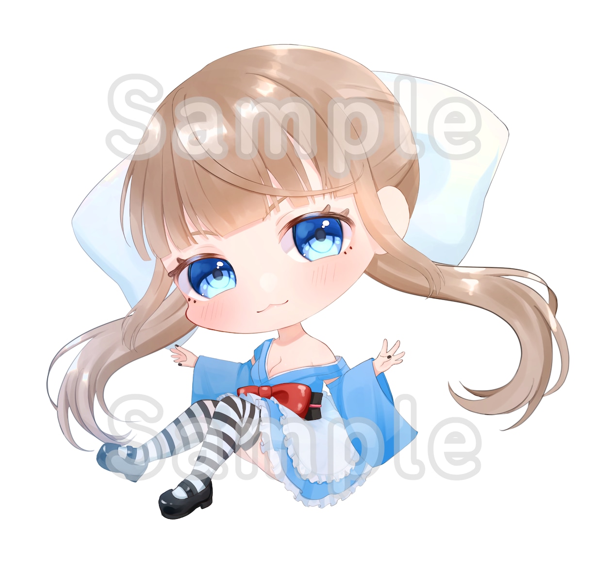 ミニキャライラストお描きします 表情差分を1点無料でお付けいたします！ イメージ4