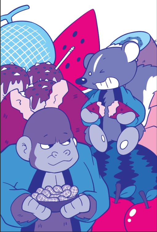 ポップでかわいい!カートゥーンなイラスト描きます 雑誌の挿絵製作経験のあるイラストレーターが描きます! イメージ3