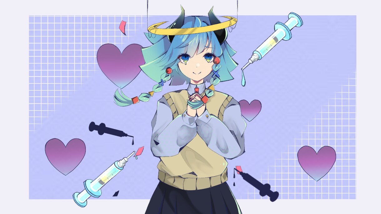 グラデーションを意識したイラストを手がけます 貴方だけの描き下ろしイラスト！ イメージ2
