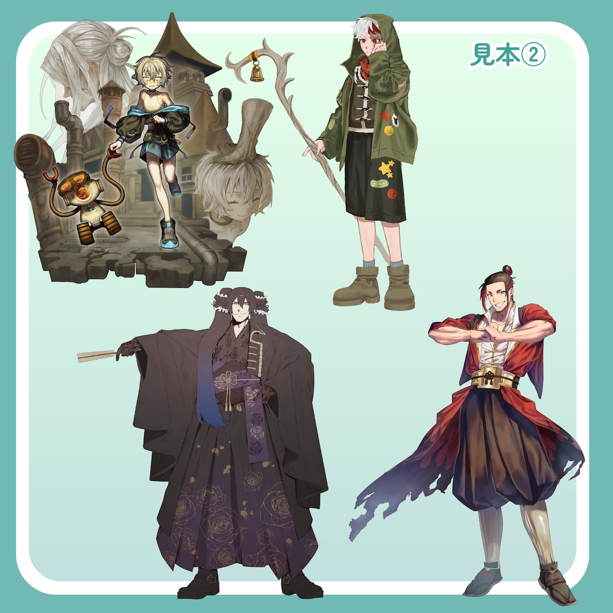 お好きな画風で立ち絵制作いたします 【最短7日納品◎】1からキャラデザ可能です！ イメージ9