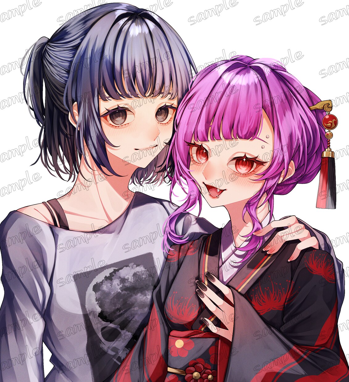 SNS内での活動イラストやアイコンを主に描いてます 透明感や空気感を感じられる塗りが特徴です。 イメージ7