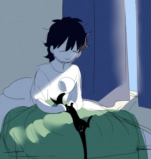 人間とモンスター・人外のペアイラストお描きします 自慢のキャラクターとモンスターの絆を深めるきっかけに イメージ1