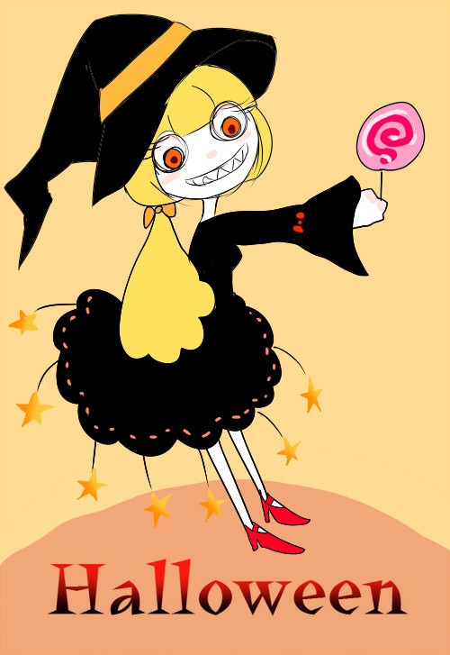 ダークでかわいいイラスト描きます ゆめかわ、病みかわいい、ダークデフォルメイラスト イメージ2