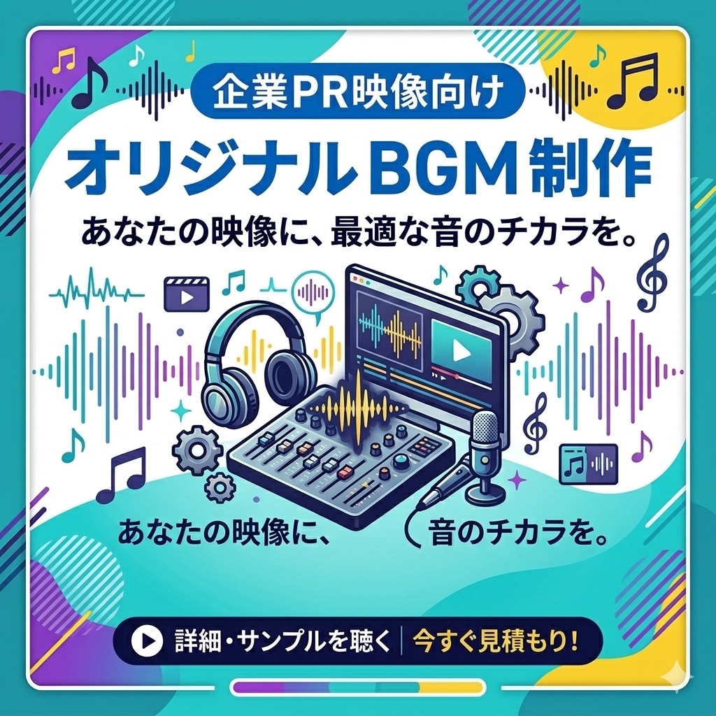企業PR映像向けBGMを制作します 企業映像の印象を音楽で整えます イメージ1
