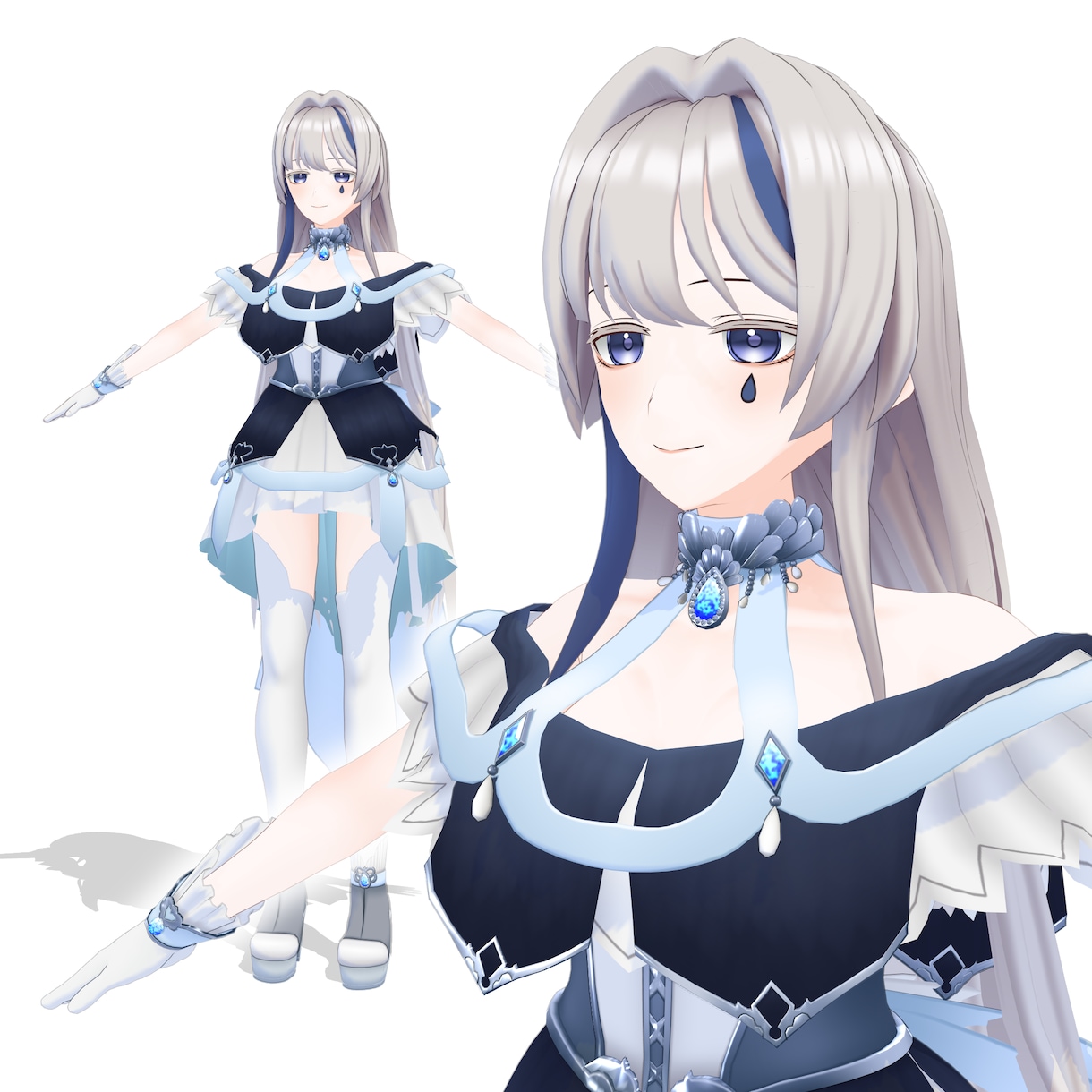 フルスクラッチ3Dキャラクターを制作します Vtuber等で使用できる3Dキャラクター制作 イメージ4