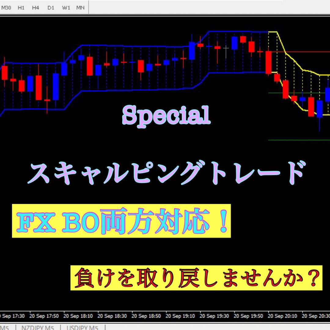 FX BO両方対応スペシャルスキャルピングます 初心者でも簡単にエントリー出来るツールにしました！ イメージ1