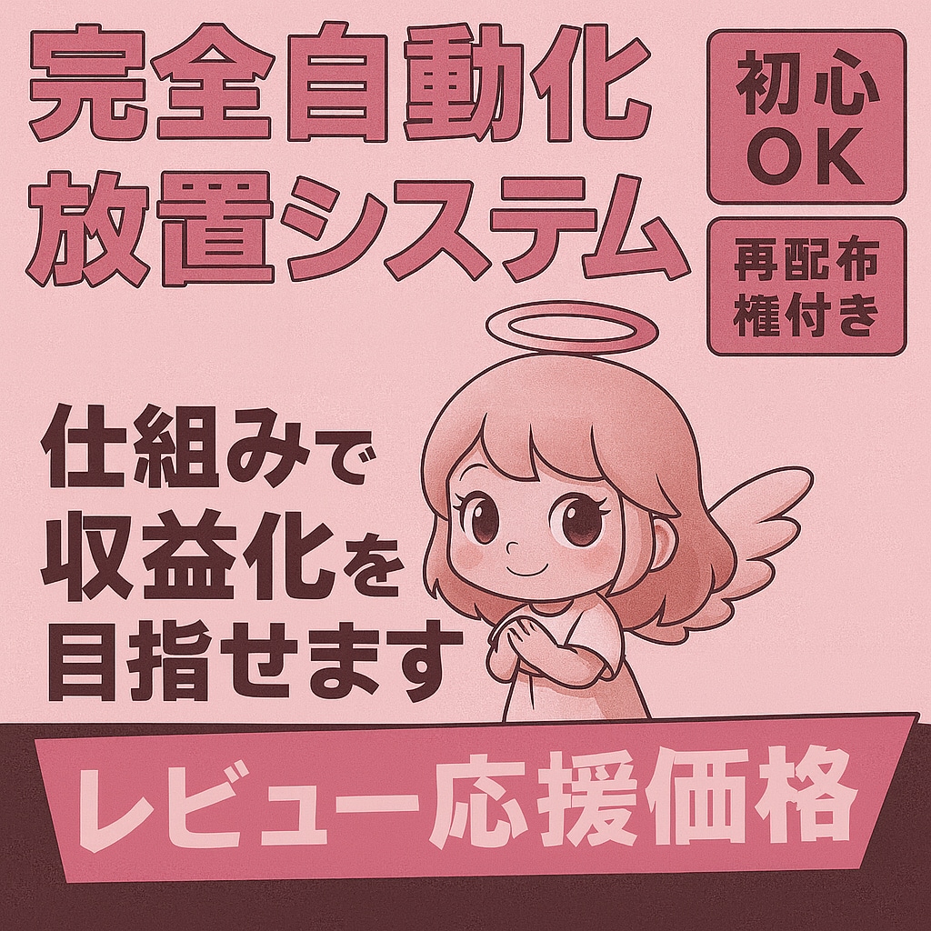 初心者OK！AI副業テンプレ集になります スキルゼロでもOK！再配布権付きで出品までサポート イメージ1