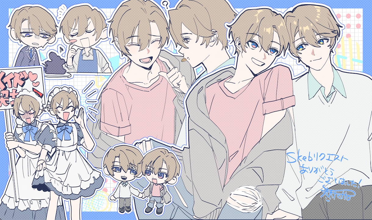 動画サムネやグッズのイラスト承ります 歌ってみたのイラストやメンシの一枚絵などにご活用ください！ イメージ2