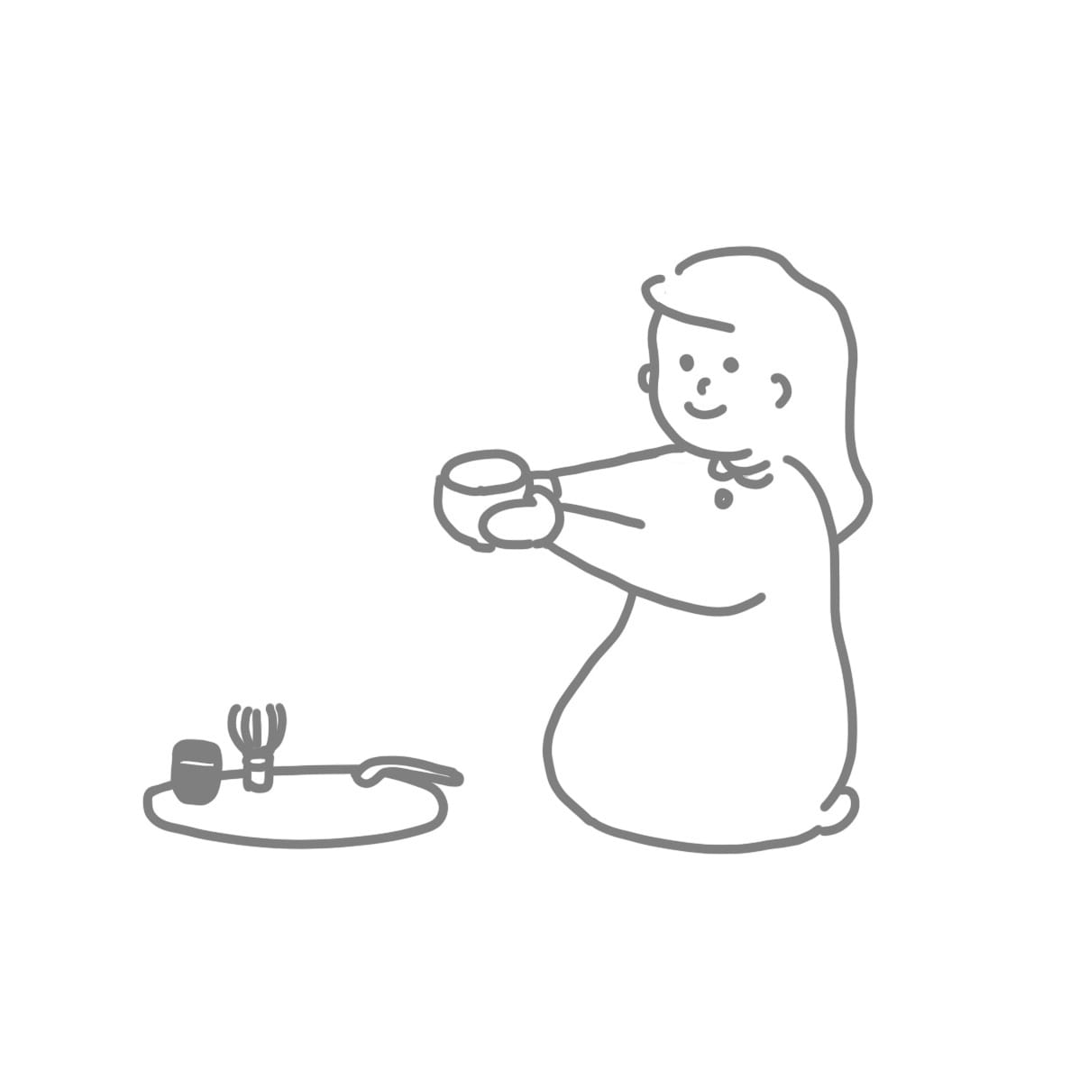 ほんわかした生活感のある人物を描きます シンプルでかわいらしい子供の絵が得意です！ イメージ2