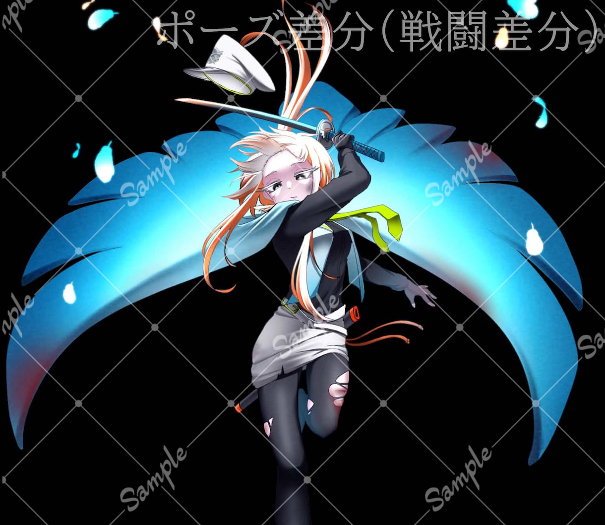 立ち絵、一枚絵、サムネイル、イラスト描きます ご希望により、表情差分、ポーズ差分、衣装差分が追加可能です！ イメージ10