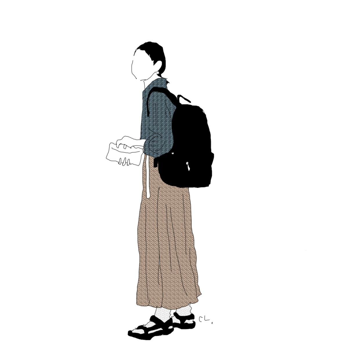 イラストにします 人物画をシンプルなイラストにします イメージ6