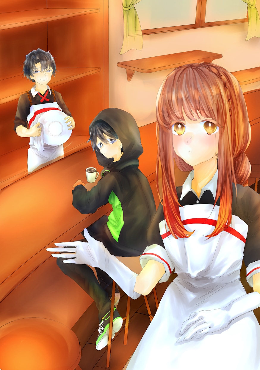 スチル、表紙絵等描きます 雰囲気に合わせて差分付きの大きめのイラストを描きます イメージ2