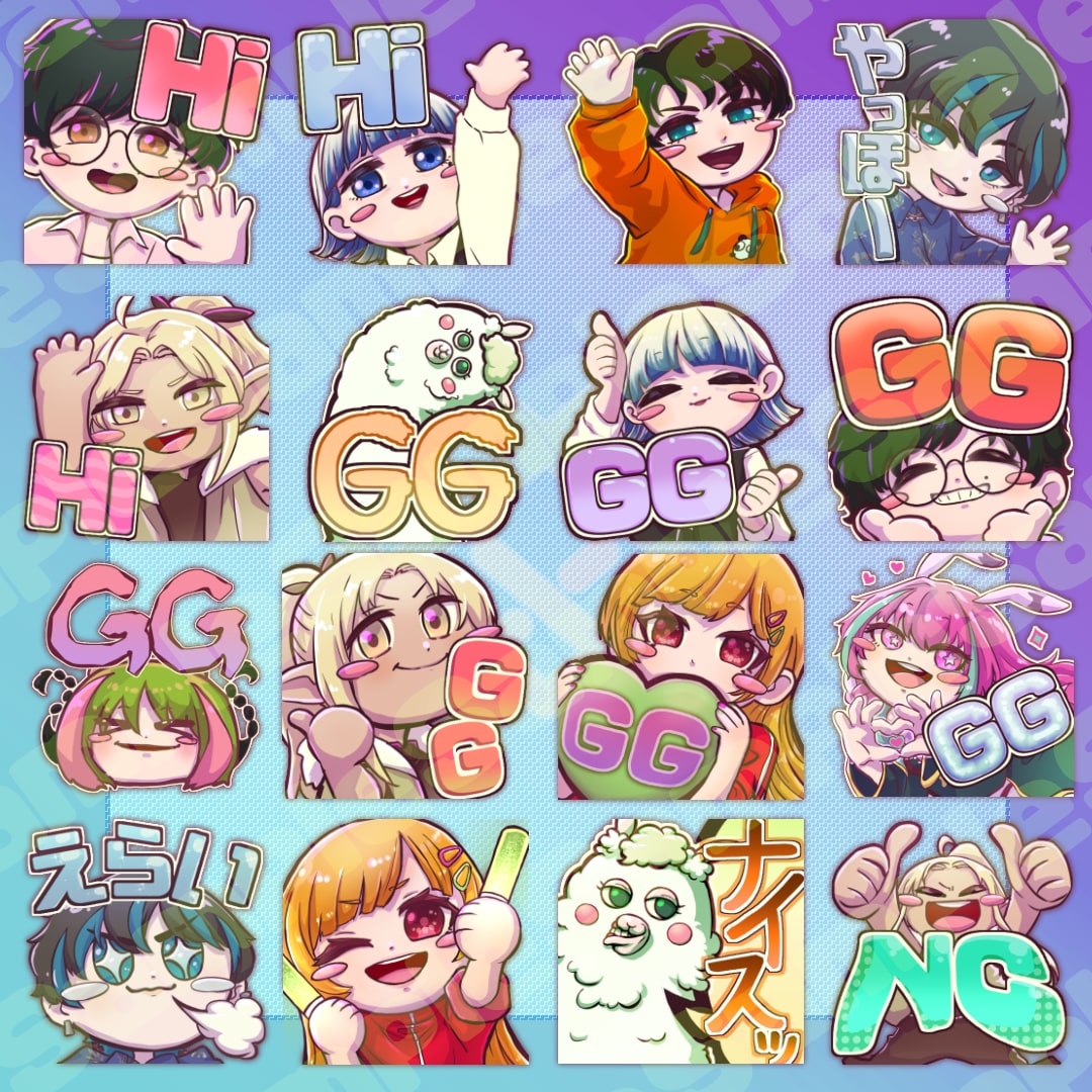 YoutubeやTwitchのスタンプ作ります アニメーションも可！可愛いスタンプをお届けします！ イメージ2