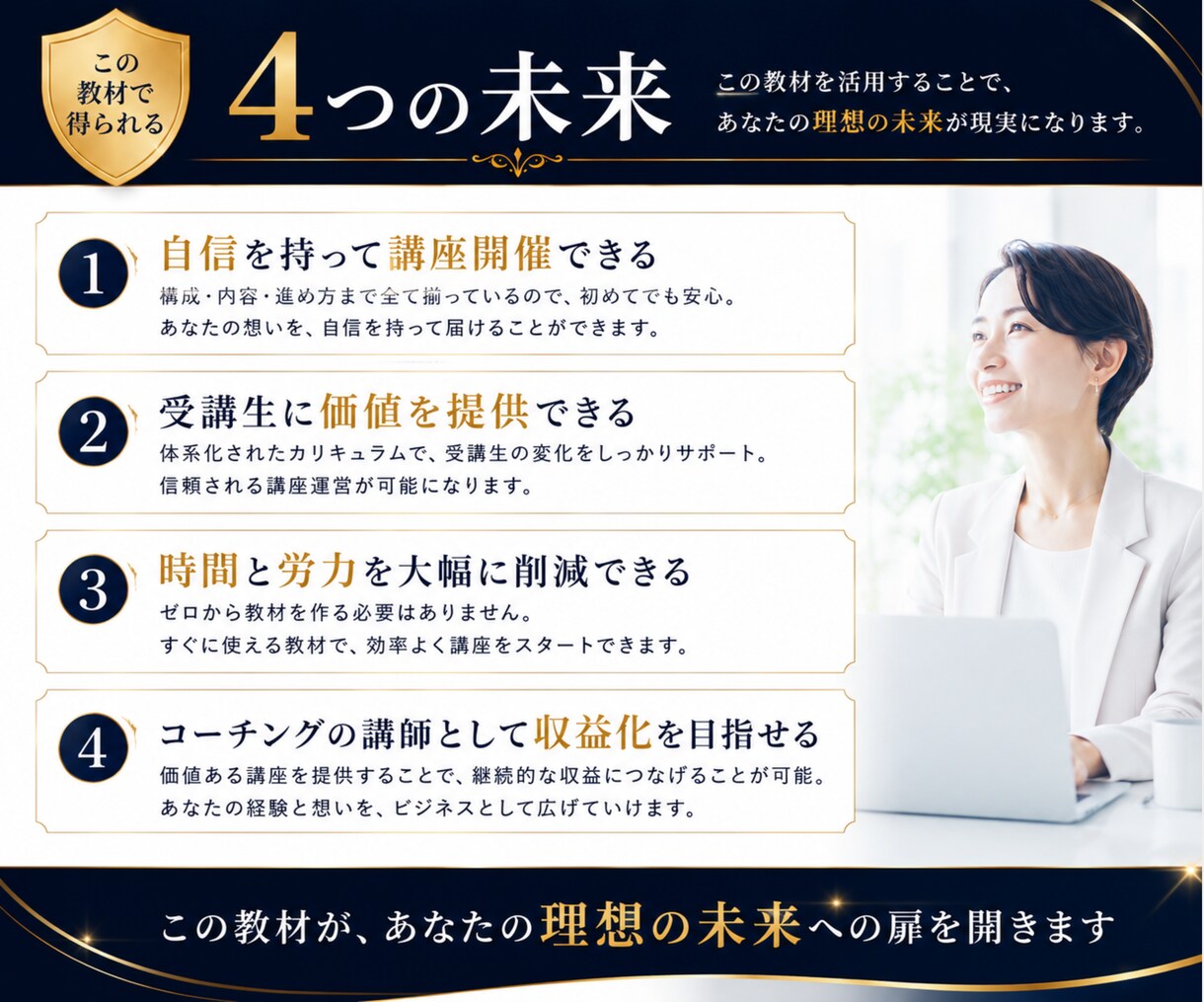 講座作成不要！コーチング教材一式を提供します 【コーチのステップアップ】コーチング講座開催を最短で叶える イメージ6