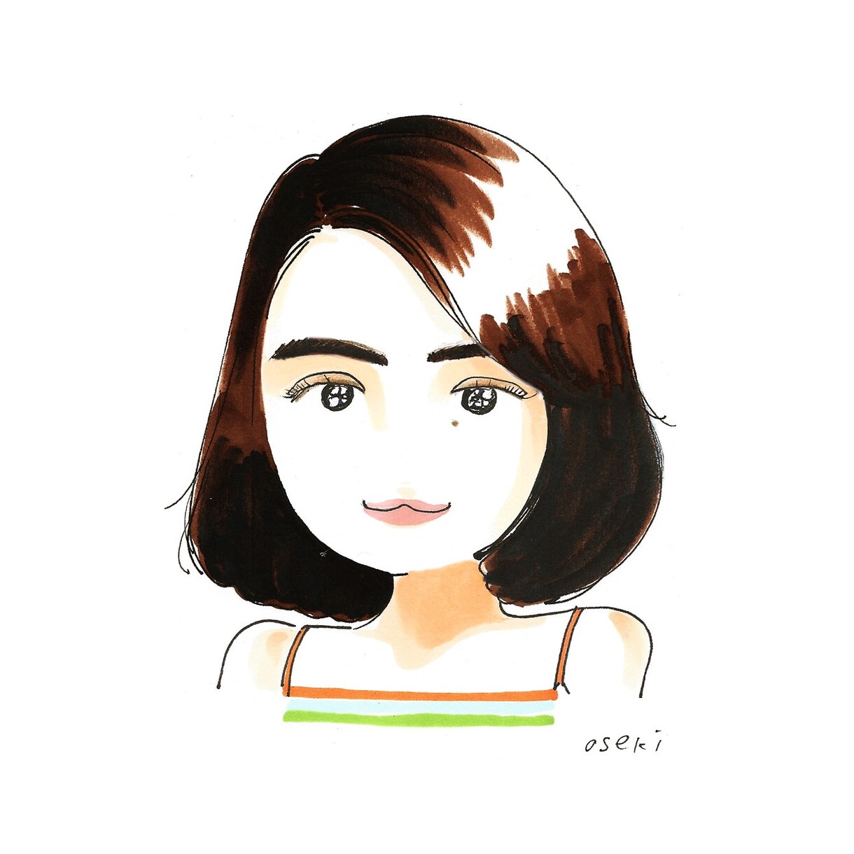 ポップな手描きイラストで似顔絵アイコン製作します あなたをポップで愛らしいキャラクターに★（フェイス用） イメージ8