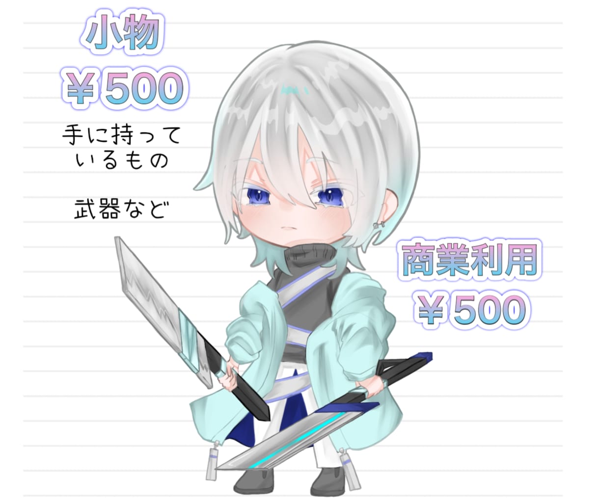 SDキャラ描きます どこにでも使用可能です！最短3日完成！透明加工無料！ イメージ3