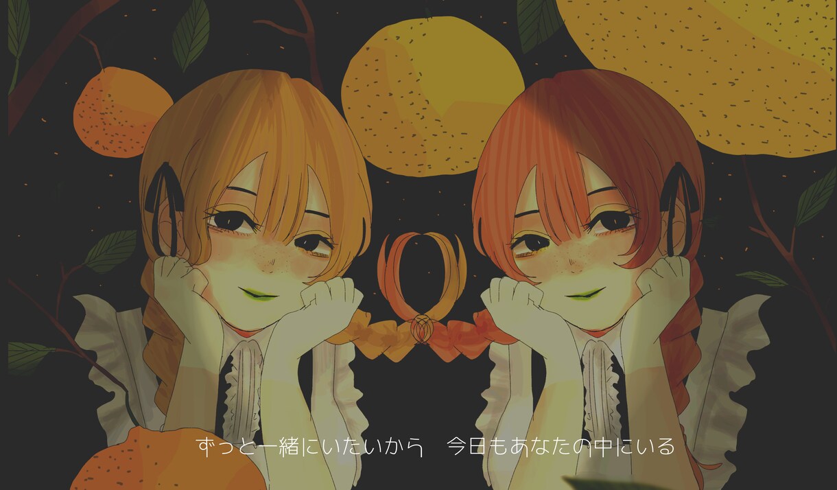 デザインチックなダークな花と女の子描きます 本の表紙や曲のサムネ、CDジャケットなどに！ イメージ3