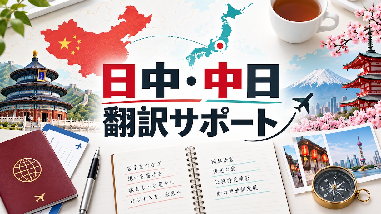 日中・中日の短文を自然に翻訳します 中国旅行・出張・ビジネス文書に対応 イメージ1