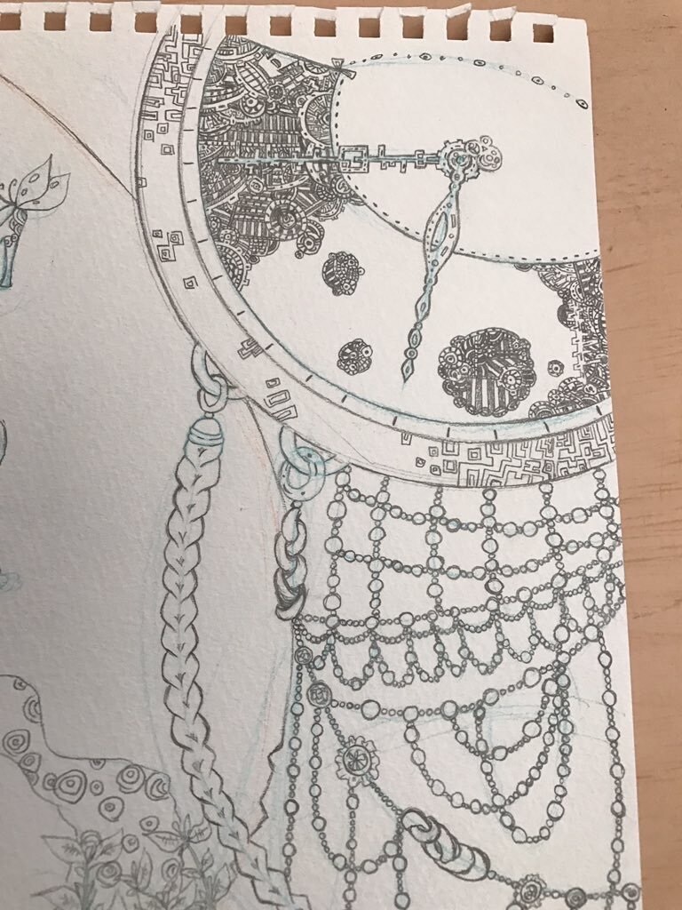 細かな絵柄やレースを描きます 時々、細かい絵柄を見たくなる方へ！ イメージ1
