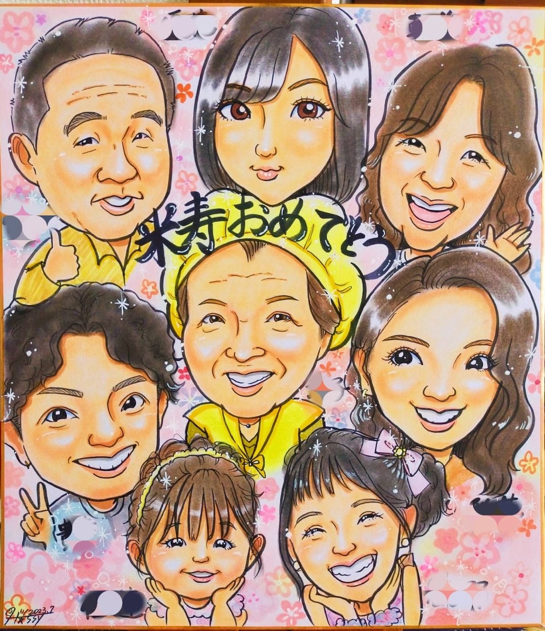 大好評！プロの似顔絵師が宝物になる似顔絵描きます 似てる！可愛い！一目で笑顔になれる明るい手描き似顔絵♡ イメージ5
