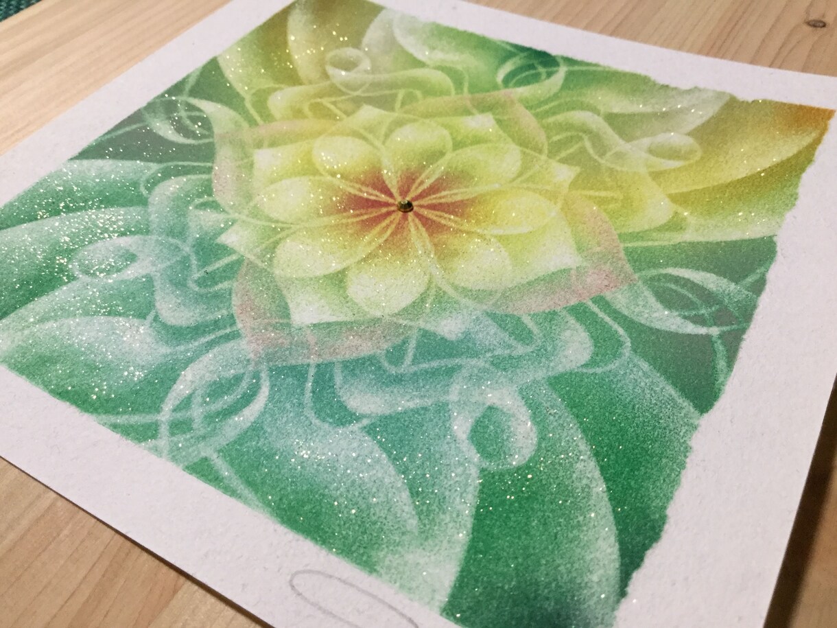 世界で唯一のパステル曼荼羅 (原画)を描きます 癒しの空間作り･アイコン・オリジナルロゴ にいかがでしょう♪ イメージ10