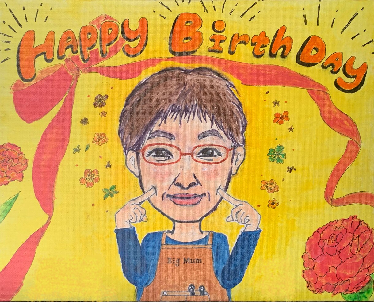 手書きにこだわり★気持ちのこもった似顔絵かきます お誕生日や記念日、ｳｪﾙｶﾑﾎﾞｰﾄﾞも◎必ず喜ばせます‼︎ イメージ4