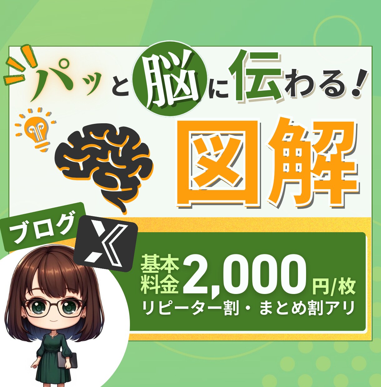 パッと脳に伝わる図解をお作りします 現役ライターによるライティングも可能！ イメージ1